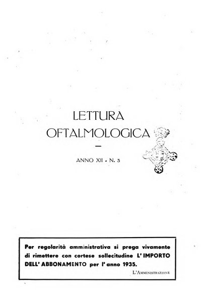 Lettura oftalmologica rivista mensile di oculistica pratica