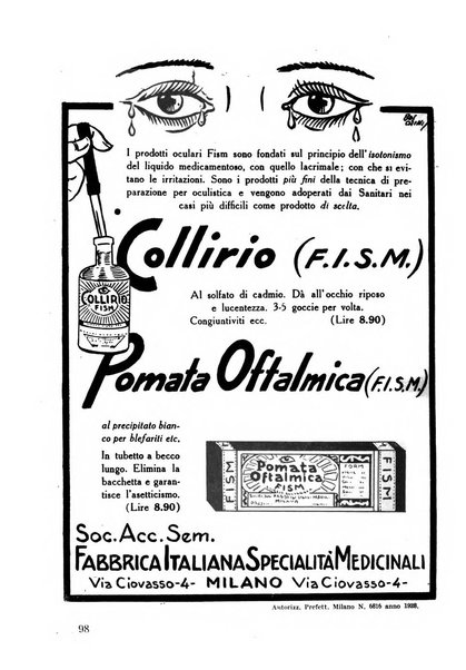 Lettura oftalmologica rivista mensile di oculistica pratica