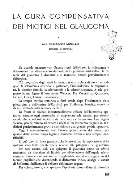 Lettura oftalmologica rivista mensile di oculistica pratica