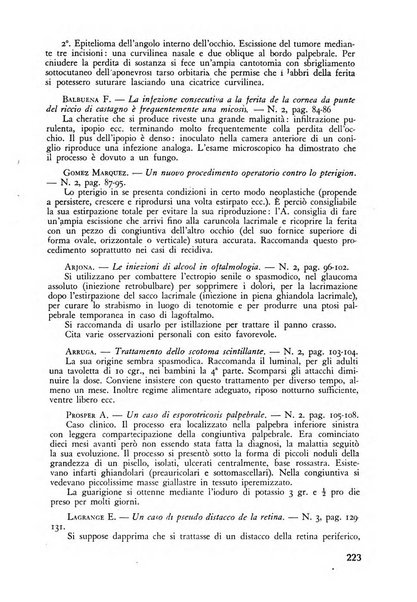 Lettura oftalmologica rivista mensile di oculistica pratica