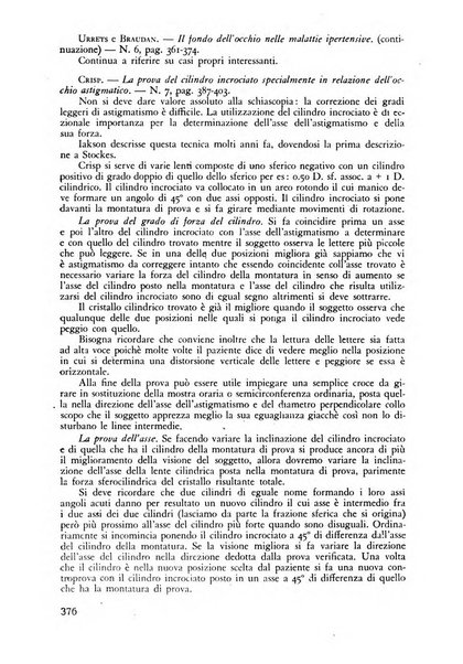 Lettura oftalmologica rivista mensile di oculistica pratica