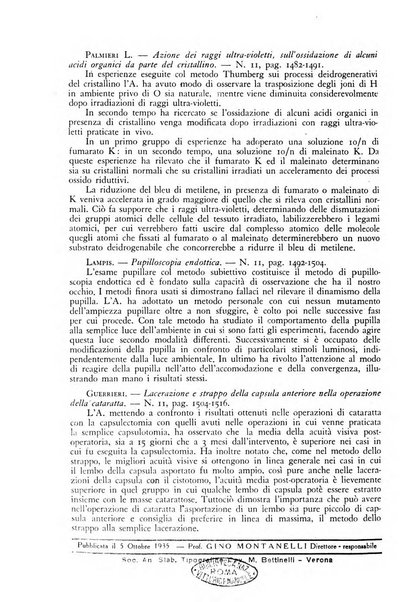 Lettura oftalmologica rivista mensile di oculistica pratica