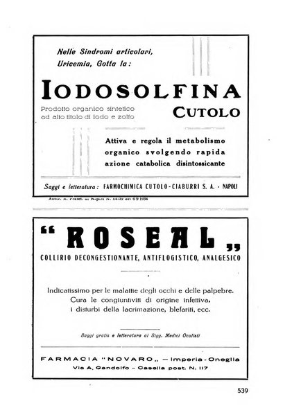 Lettura oftalmologica rivista mensile di oculistica pratica