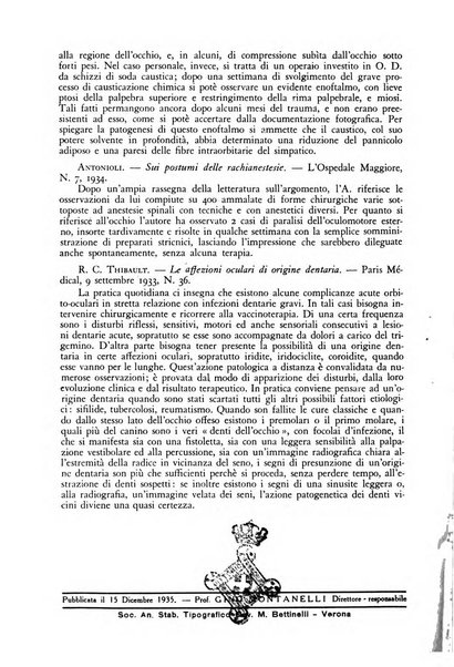 Lettura oftalmologica rivista mensile di oculistica pratica