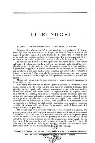 Lettura oftalmologica rivista mensile di oculistica pratica