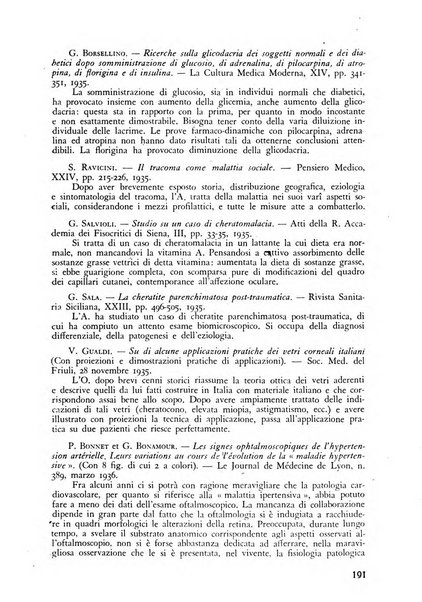 Lettura oftalmologica rivista mensile di oculistica pratica