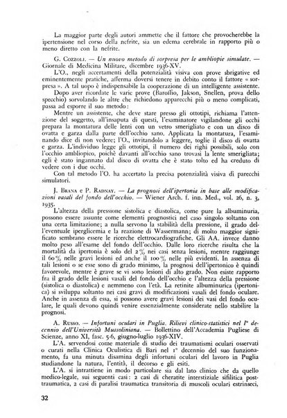 Lettura oftalmologica rivista mensile di oculistica pratica