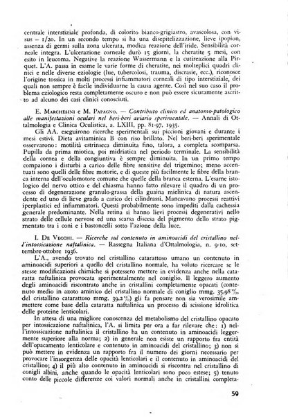 Lettura oftalmologica rivista mensile di oculistica pratica