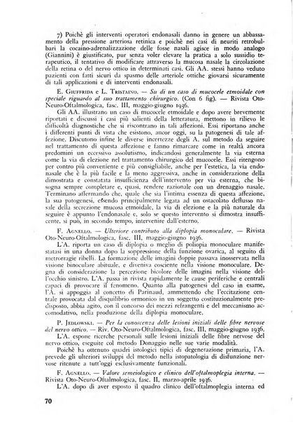 Lettura oftalmologica rivista mensile di oculistica pratica