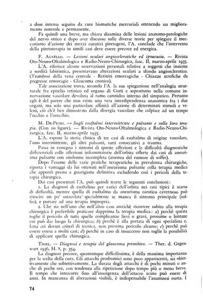 Lettura oftalmologica rivista mensile di oculistica pratica