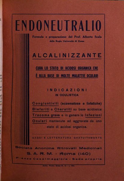 Lettura oftalmologica rivista mensile di oculistica pratica