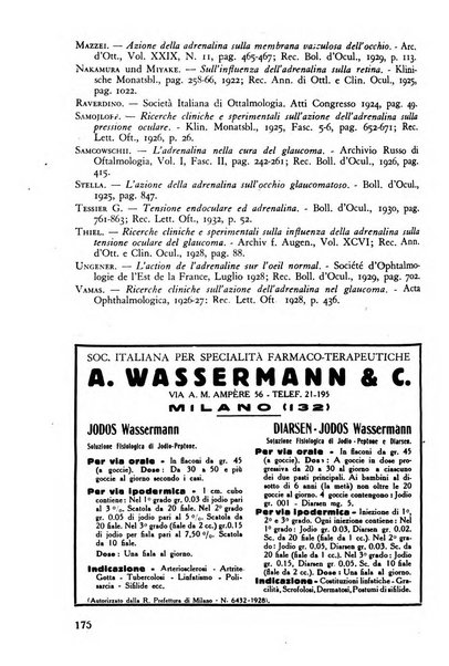 Lettura oftalmologica rivista mensile di oculistica pratica