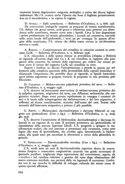 Lettura oftalmologica rivista mensile di oculistica pratica