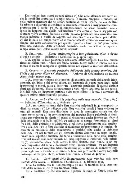 Lettura oftalmologica rivista mensile di oculistica pratica