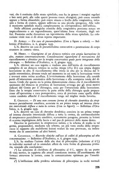 Lettura oftalmologica rivista mensile di oculistica pratica