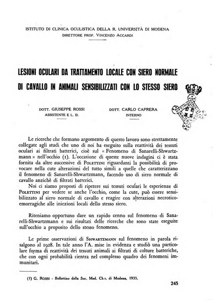 Lettura oftalmologica rivista mensile di oculistica pratica