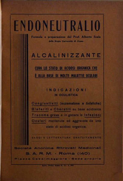 Lettura oftalmologica rivista mensile di oculistica pratica