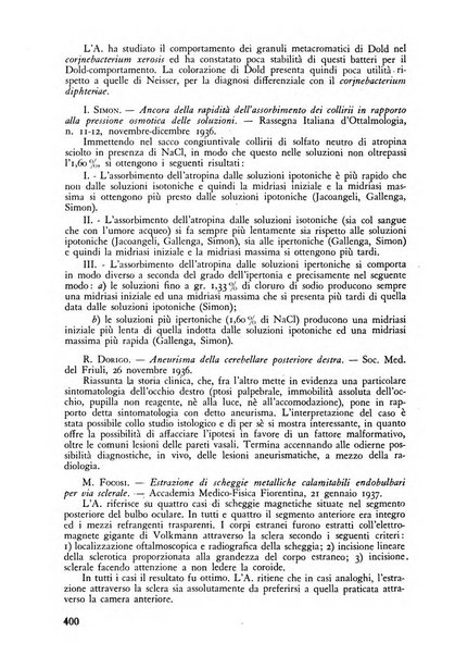 Lettura oftalmologica rivista mensile di oculistica pratica