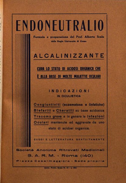 Lettura oftalmologica rivista mensile di oculistica pratica