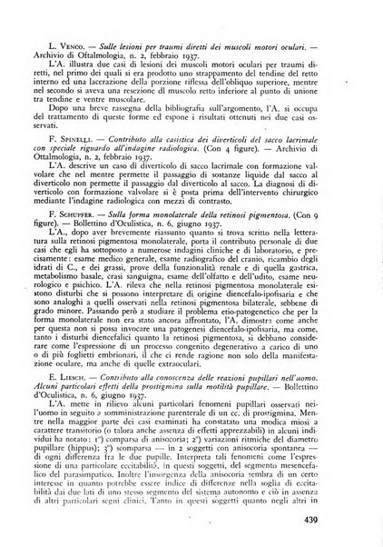 Lettura oftalmologica rivista mensile di oculistica pratica