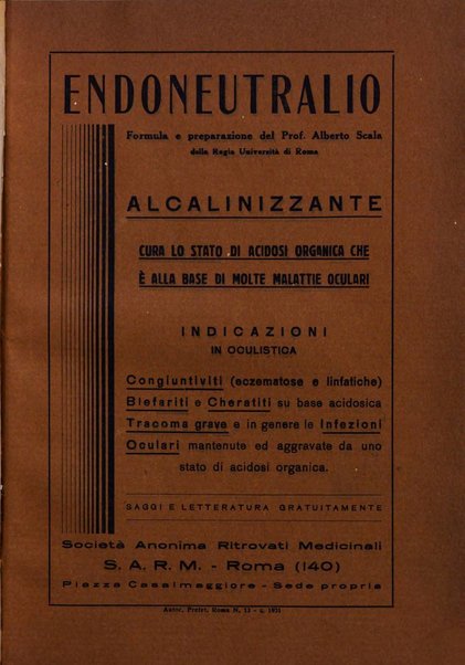 Lettura oftalmologica rivista mensile di oculistica pratica