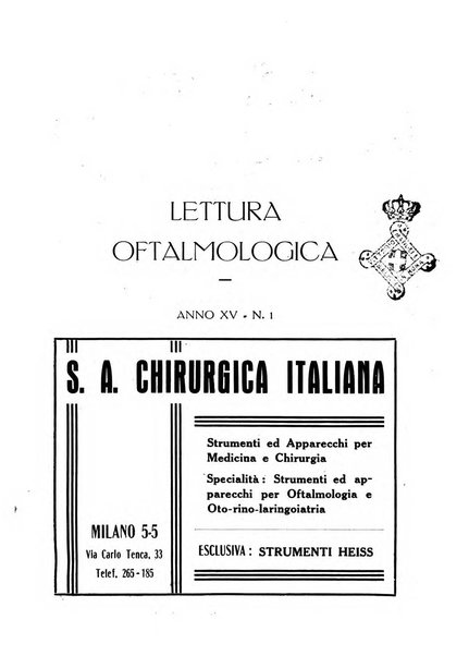 Lettura oftalmologica rivista mensile di oculistica pratica