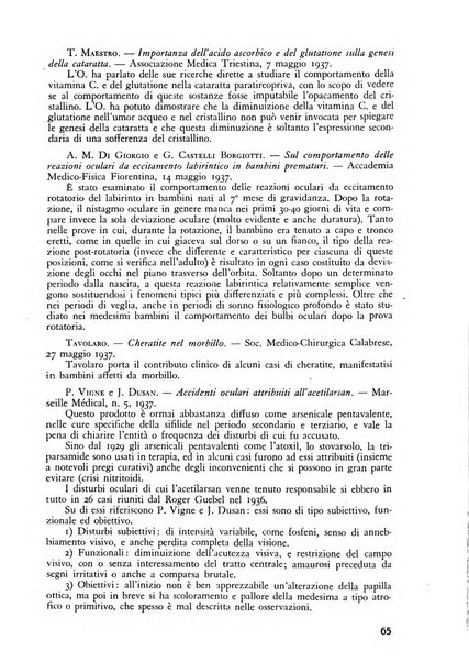 Lettura oftalmologica rivista mensile di oculistica pratica