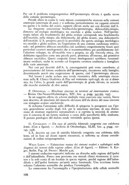 Lettura oftalmologica rivista mensile di oculistica pratica