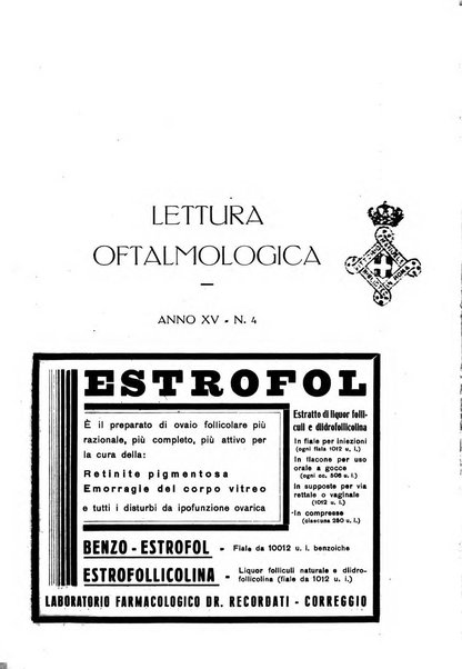 Lettura oftalmologica rivista mensile di oculistica pratica