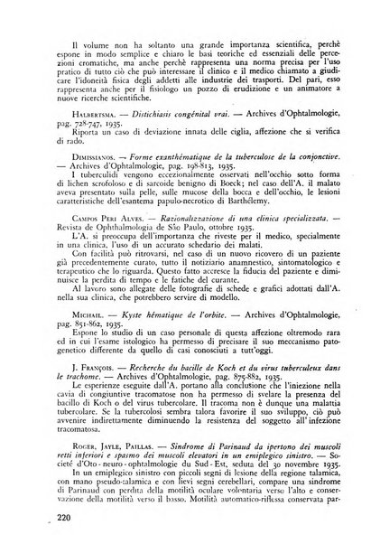 Lettura oftalmologica rivista mensile di oculistica pratica