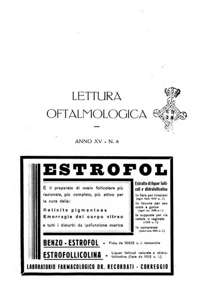 Lettura oftalmologica rivista mensile di oculistica pratica