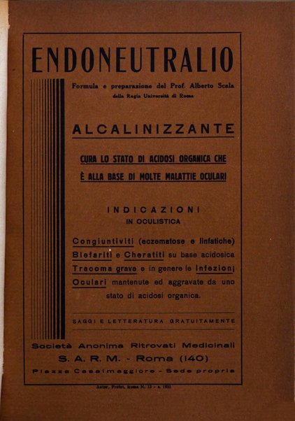 Lettura oftalmologica rivista mensile di oculistica pratica