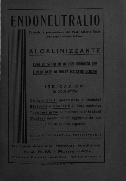 Lettura oftalmologica rivista mensile di oculistica pratica