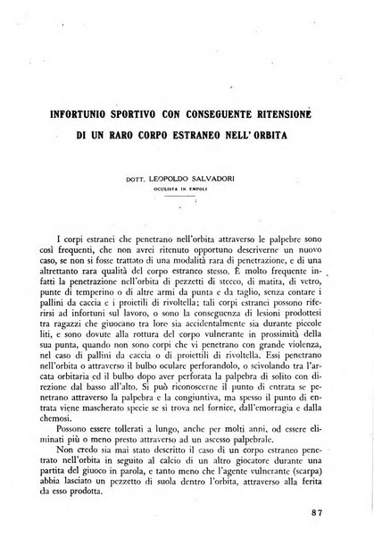 Lettura oftalmologica rivista mensile di oculistica pratica