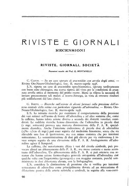 Lettura oftalmologica rivista mensile di oculistica pratica