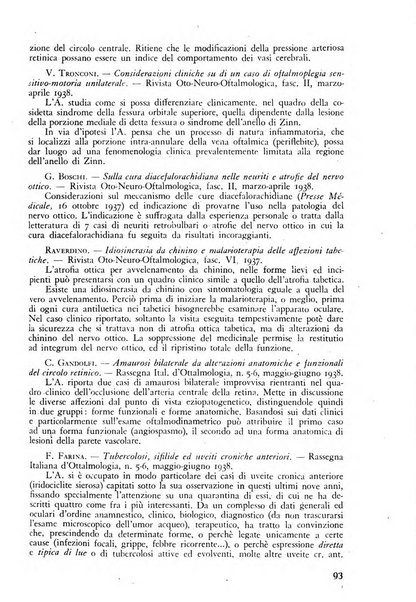 Lettura oftalmologica rivista mensile di oculistica pratica