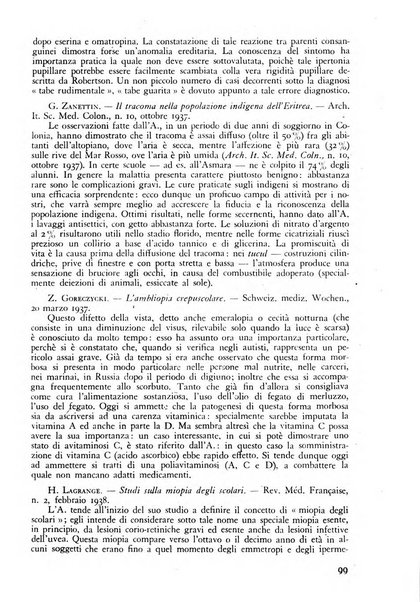 Lettura oftalmologica rivista mensile di oculistica pratica