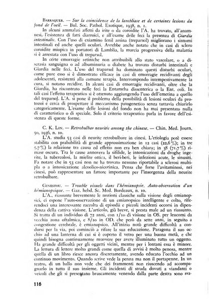 Lettura oftalmologica rivista mensile di oculistica pratica