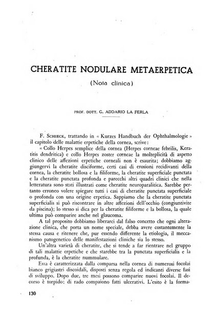 Lettura oftalmologica rivista mensile di oculistica pratica