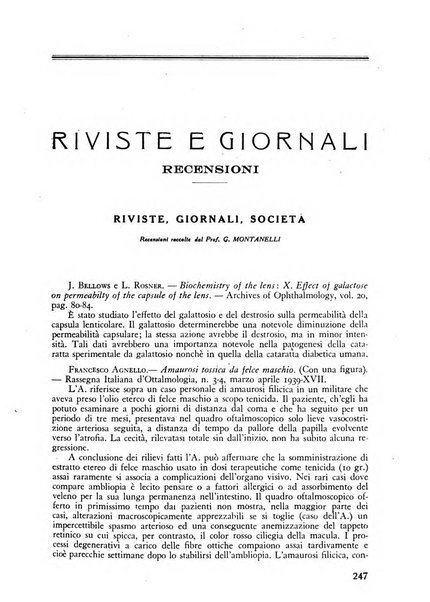 Lettura oftalmologica rivista mensile di oculistica pratica