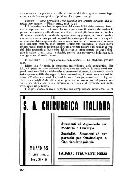 Lettura oftalmologica rivista mensile di oculistica pratica