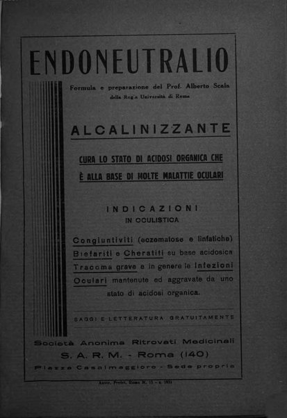 Lettura oftalmologica rivista mensile di oculistica pratica