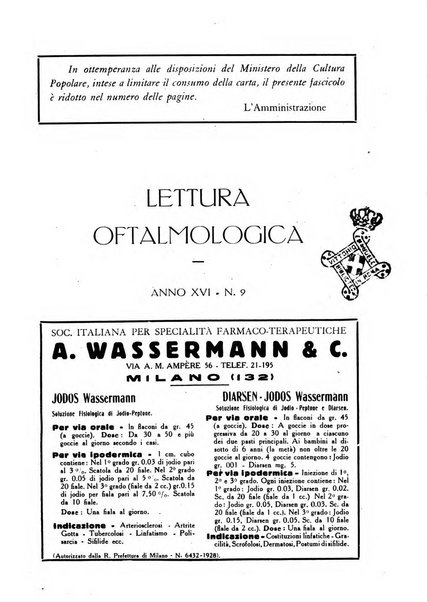 Lettura oftalmologica rivista mensile di oculistica pratica