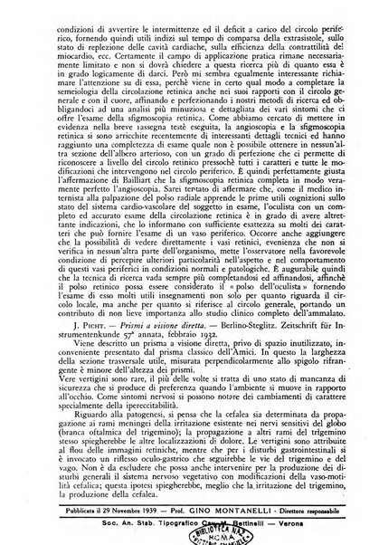 Lettura oftalmologica rivista mensile di oculistica pratica