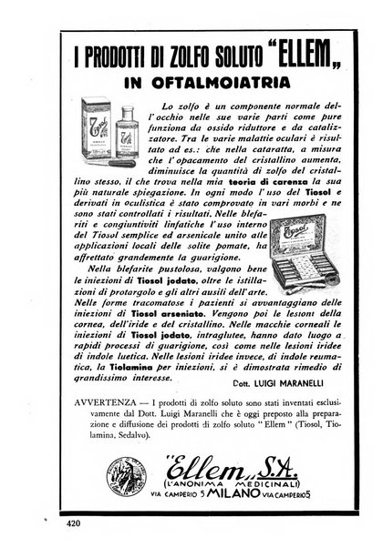 Lettura oftalmologica rivista mensile di oculistica pratica