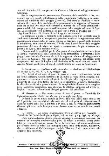 Lettura oftalmologica rivista mensile di oculistica pratica