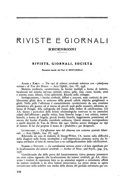 Lettura oftalmologica rivista mensile di oculistica pratica