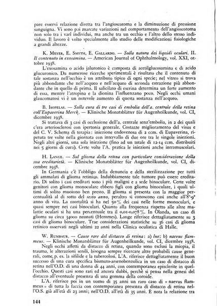 Lettura oftalmologica rivista mensile di oculistica pratica