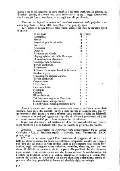 Lettura oftalmologica rivista mensile di oculistica pratica