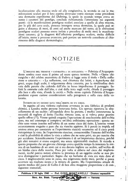 Lettura oftalmologica rivista mensile di oculistica pratica